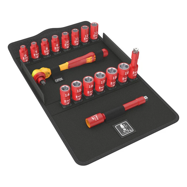 Wera, Juego De Trinquete Zyklop VDE De 3/8"