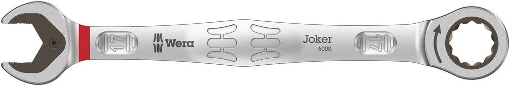 WERA Llave combinada Llave comodín anchura entre planos 17 mm longitud 224 mm ( 4000821473 )