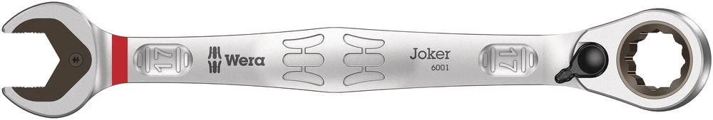 WERA Llave combinada Llave comodín anchura entre planos 17 mm longitud 225 mm ( 4000821828 )