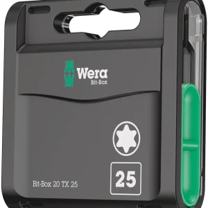 WERA paquete grande de puntas 1/4 ″ T 25 Longitud 25 mm ( 4000829009 )
