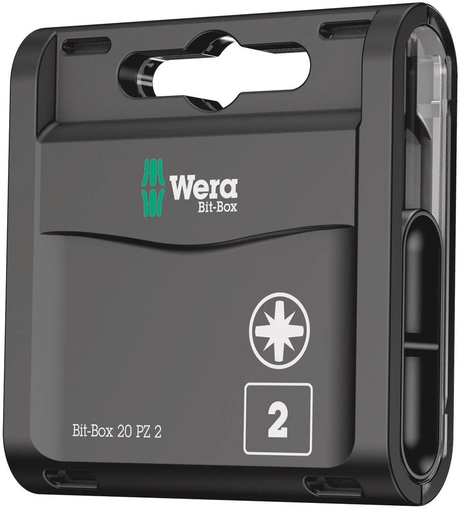 WERA paquete grande de puntas 1/4 ″ PZD 2 Longitud 25 mm ( 4000829007 )