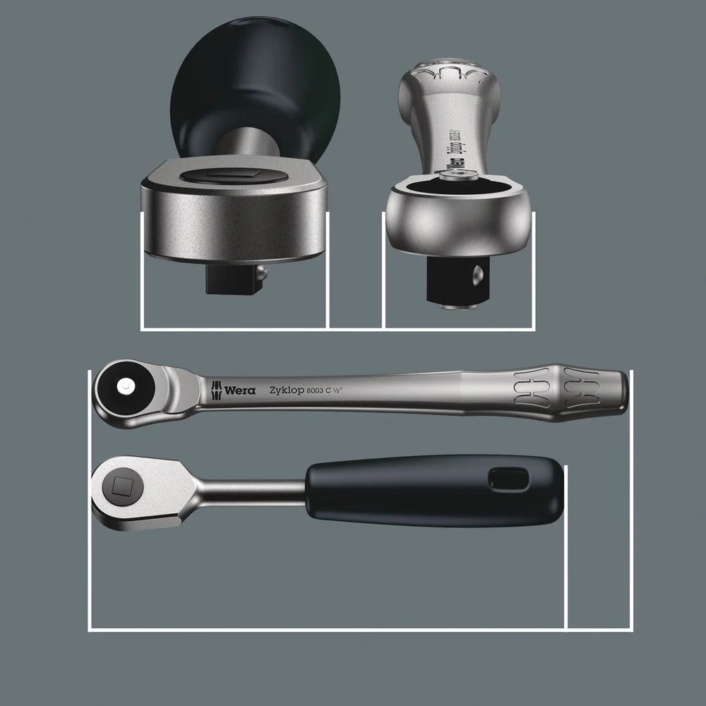 WERA Zyklop Carraca metálica 1/2 ″ 38 dientes ( 4000821547 )