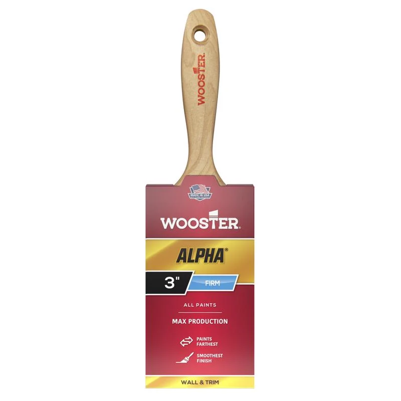 Brocha plana firme Wooster Alpha de 3 pulgadas - Oferta de la semana