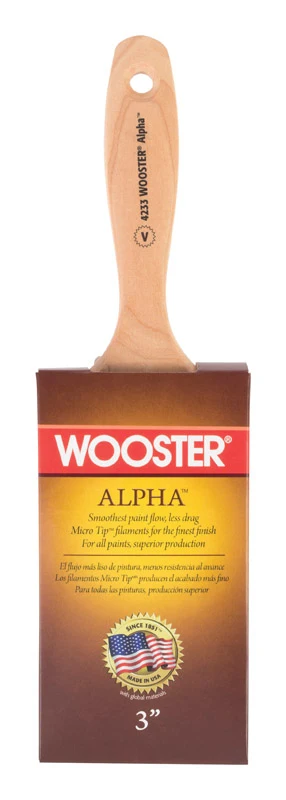 Brocha plana firme Wooster Alpha de 3 pulgadas - Oferta de la semana