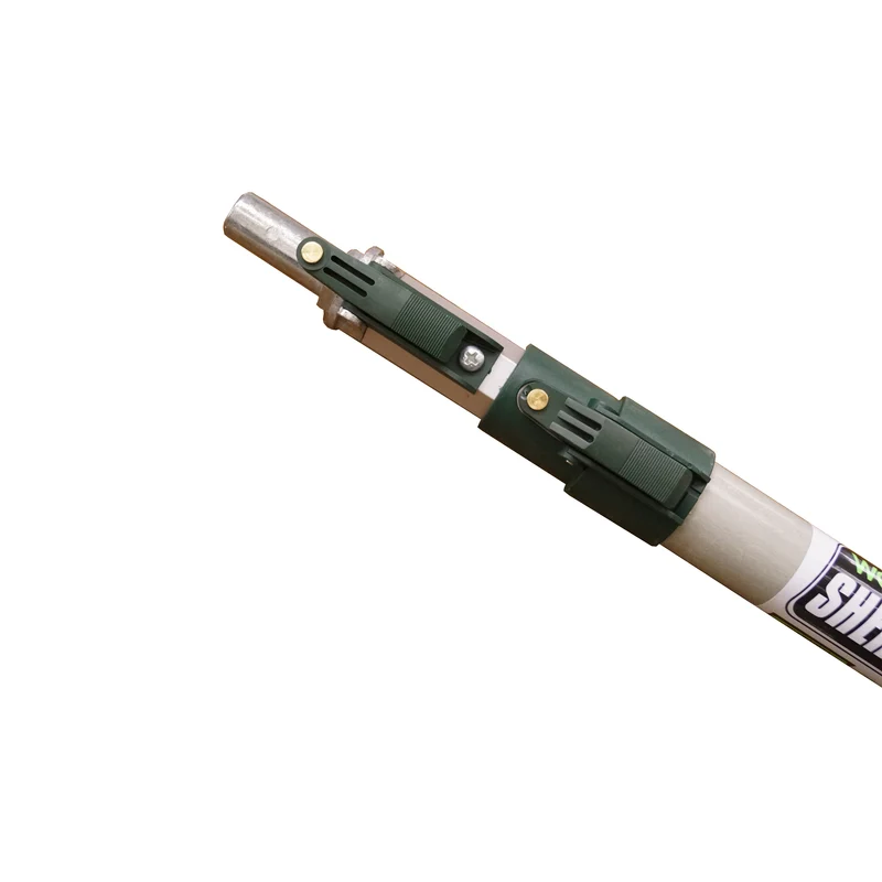 Poste extensible telescópico Wooster Sherlock de aluminio blanco/verde de 2,4 m de largo y 2,5 cm de profundidad - Oferta...