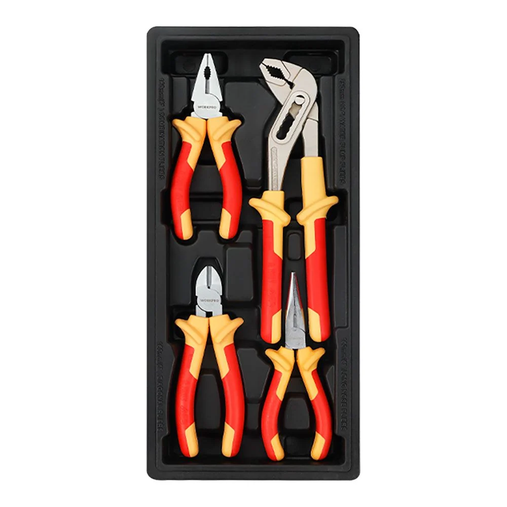 ALICATES AISLADOS, JUEGO 4 PIEZAS WORKPRO