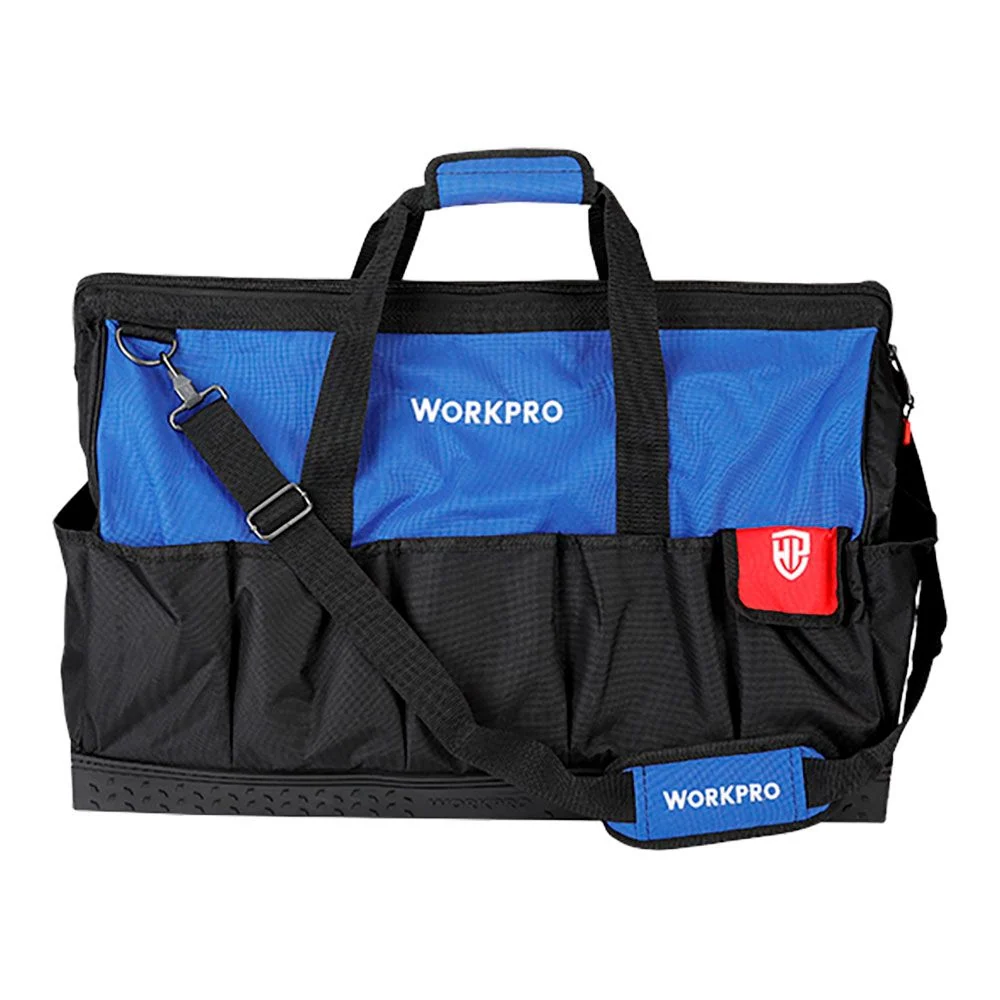BOLSA DE HERRAMIENTAS CON CREMALLERA CON BASE IMPERMEABLE 60 x 26 x 40 cm WORKPRO