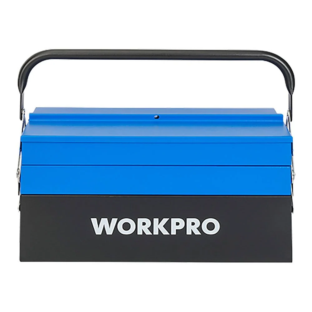 CAJA DE HERRAMIENTAS METÁLICA, 5 COMPARTIMENTOS, 41,5 × 20 × 20 cm WORKPRO