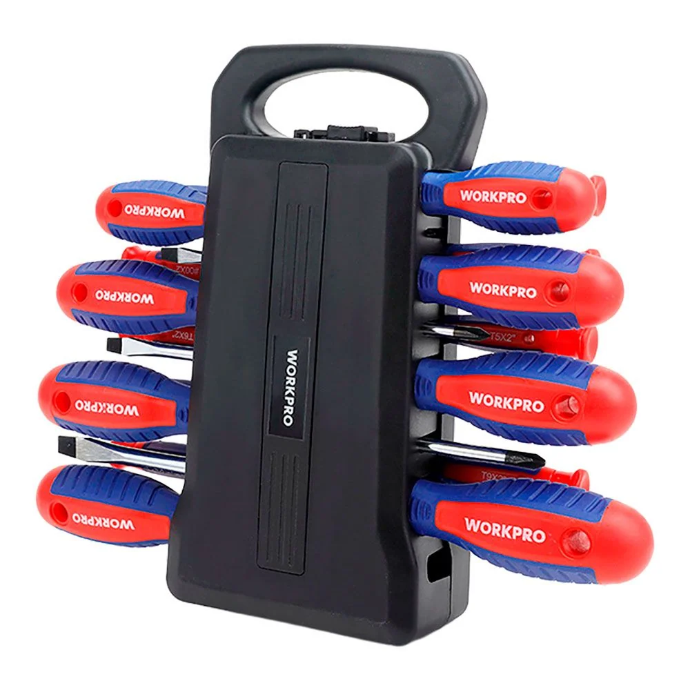 DESTORNILLADORES CON SOPORTE, JUEGO DE 45 PIEZAS WORKPRO
