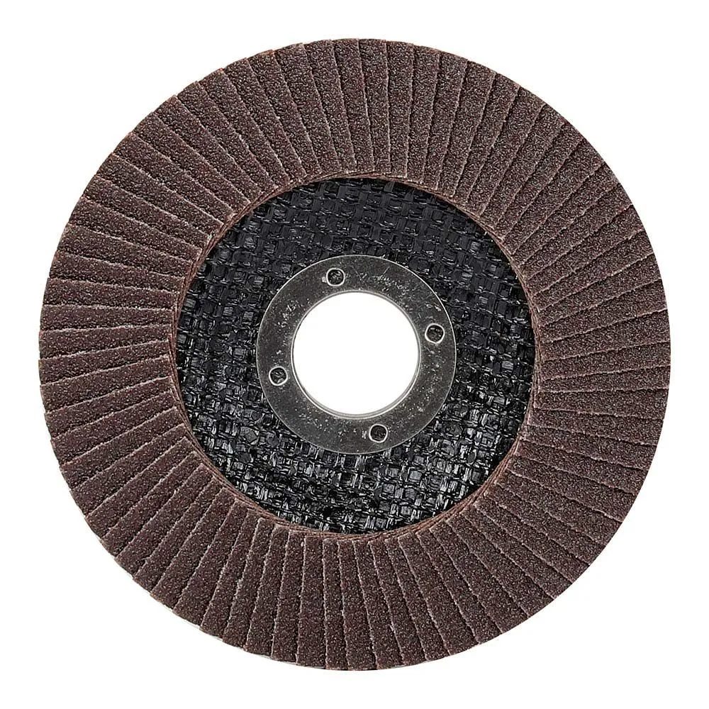 DISCO LÁMINAS CONVEXO ÓXIDO DE ALUMINIO T29, Ø125 x 22,2 mm GRANO 40 WORKPRO