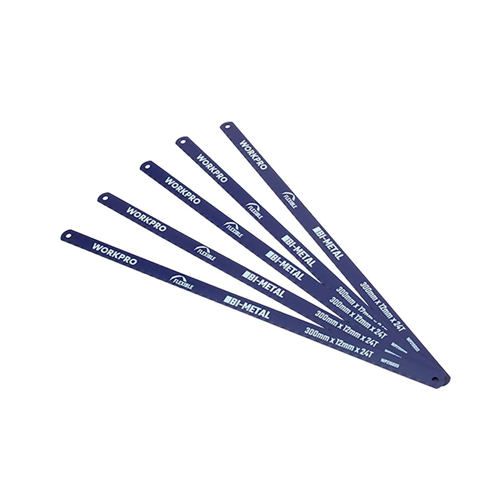 HOJAS DE SIERRA BIMETÁLICAS, 300 mm, 24 TPI, JUEGO 5 PIEZAS WORKPRO