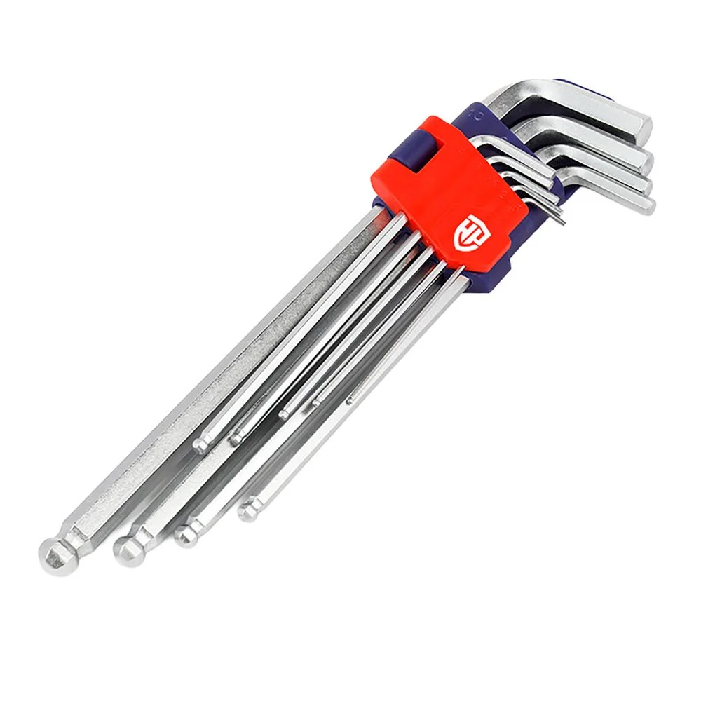 LLAVES ALLEN CR- V DE BRAZO CORTO, ESTUCHE 18 PIEZAS, MÉTRICO-SAE WORKPRO