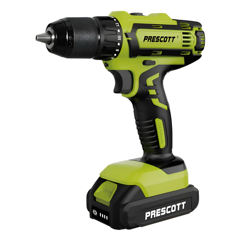 Atornillador Con Percutor, 1 Baterí De 21v Prescott Verde Zona Ofertas