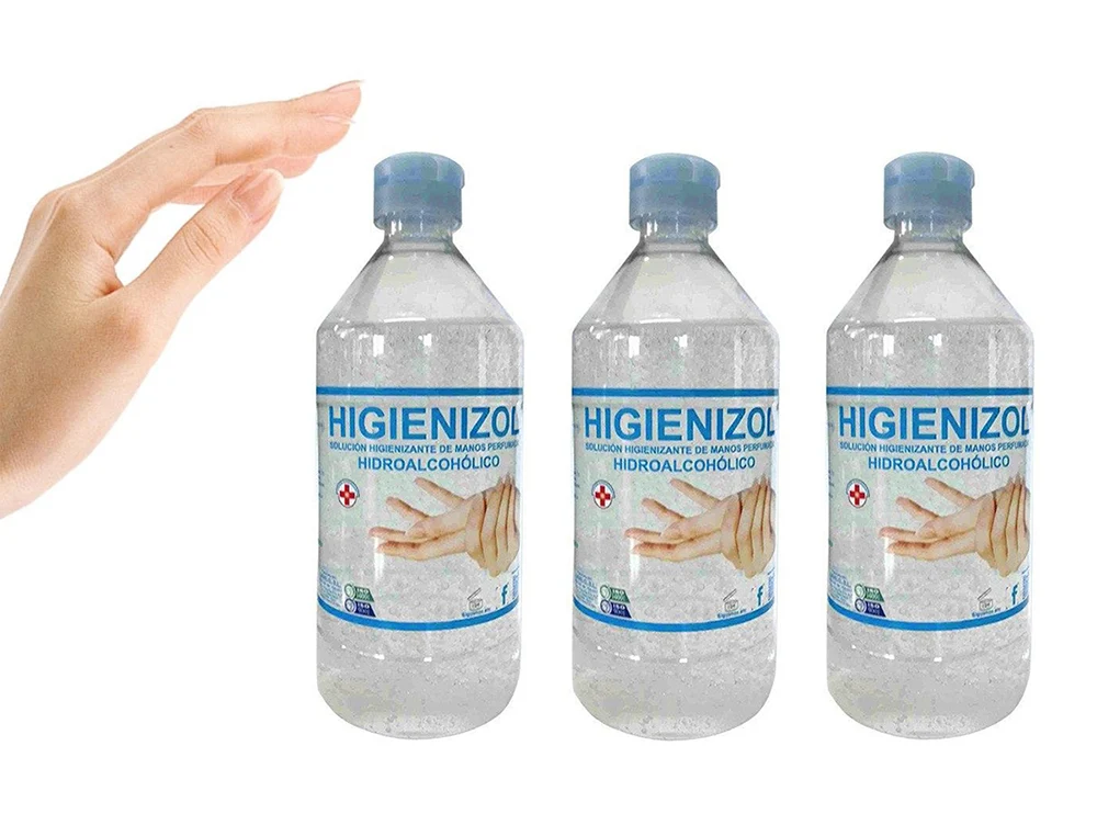 Gel hidroalcohólico de manos, pack de 3 botellas de 500ml con Certificación ISO 13485
