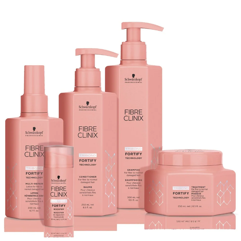 Schwarzkopf - Loción Fortificante Multireparadora Fibre Clinix Fortify 200 ml con Alta Eficacia