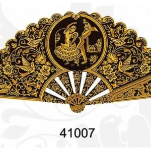 ABANICO DECORATIVO, con figura de baile andaluz. Ref: 41007