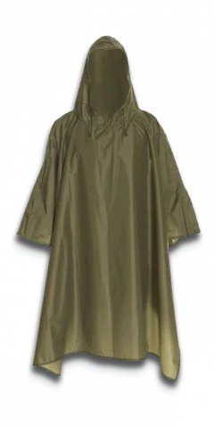 Alta Potencia Poncho de buena calidad verde