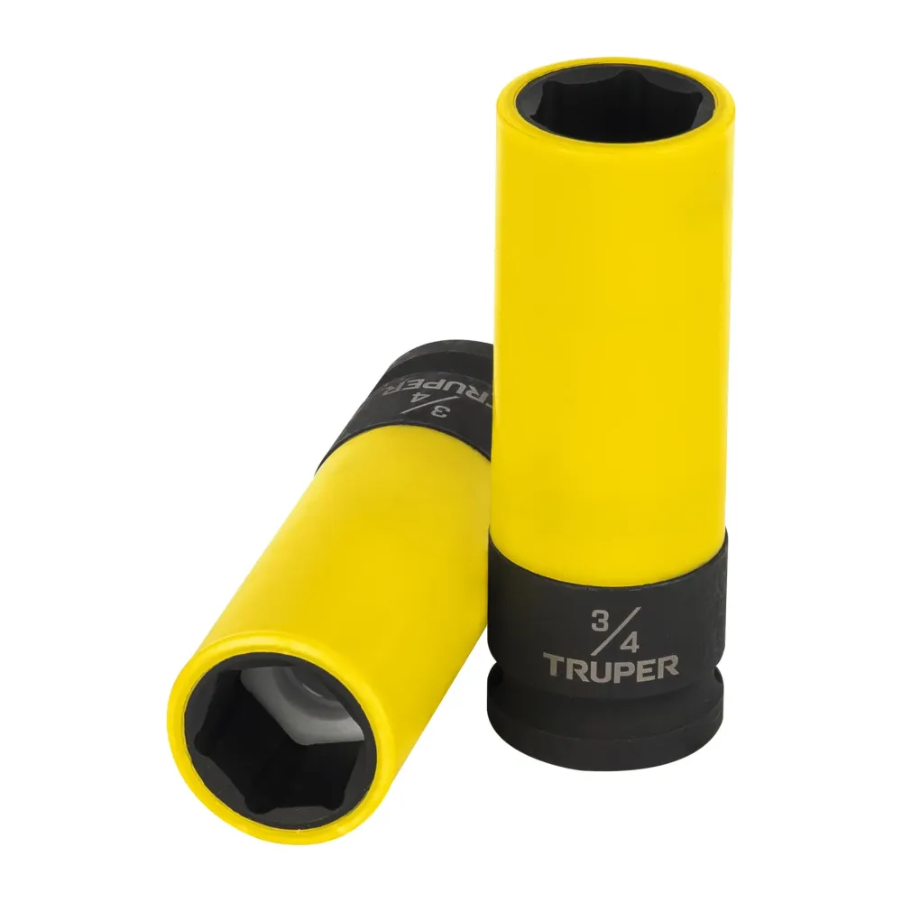 DADO LARGO IMPACTO PROT. PLAST. 3/4', 6 PUNTAS, CUADRO 1/2'