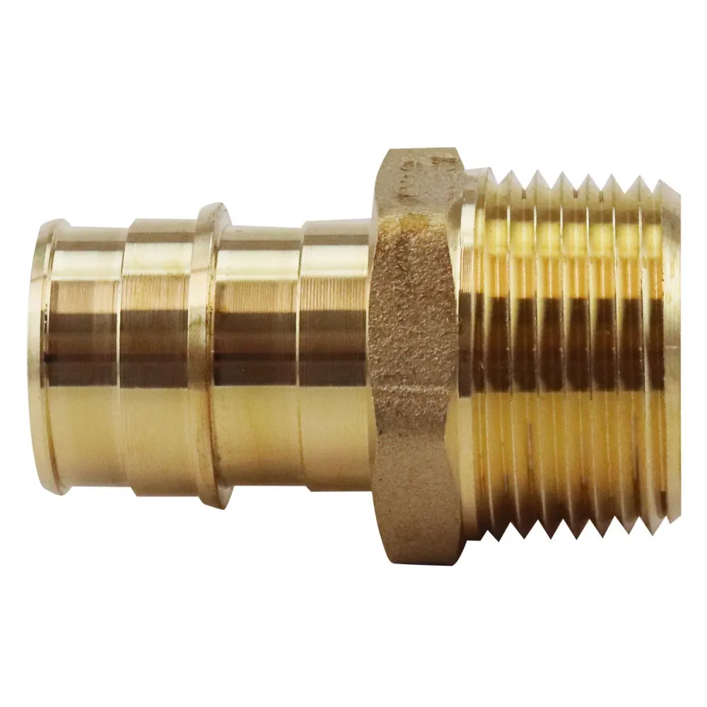 Adaptador de latón Apollo PEX- de expansión PEX de 3/4 pulg. MNPT de 3/4 pulg. de diámetro