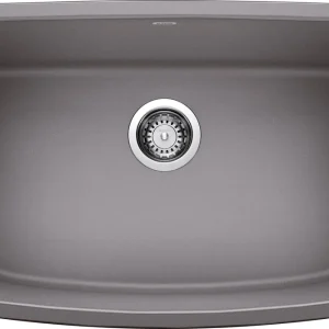 Cuenco individual Valea de 27" - Gris metalizado Blanco