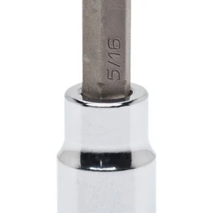 Dado con punta hexagonal estándar de 6 puntas, métrico, de 4 mm x 3/8 pulg., en forma de media luna, 1 pieza Crescent