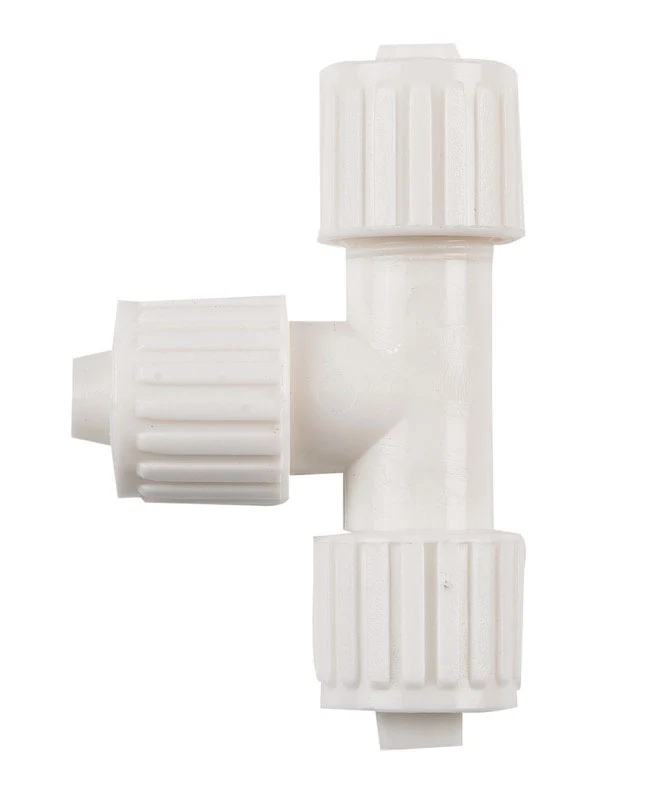 Conexión en T de PVC PEX de 3/8 pulg. x PEX de 3/8 pulg. de diámetro Flair-It