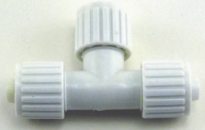 Conexión en T de PVC PEX de 3/8 pulg. x PEX de 3/8 pulg. de diámetro Flair-It