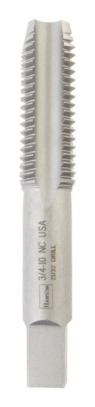 Macho de roscar de acero con alto contenido de carbono SAE de Irwin Hanson, 3/4 pulg., 1 pieza