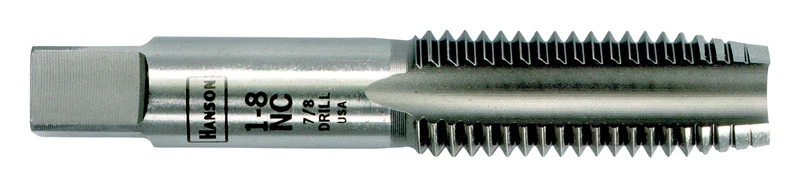 Macho de roscar de acero con alto contenido de carbono SAE de Irwin Hanson, 1-8, 1 pieza