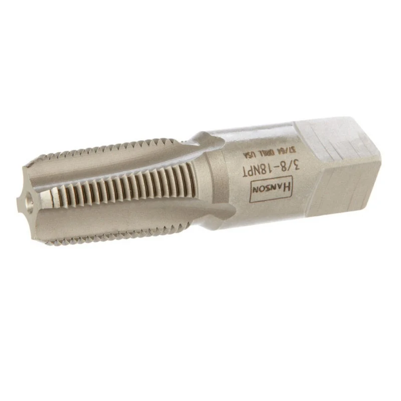 Macho de roscar cónico para tuberí de acero con alto contenido de carbono SAE de Irwin Hanson, 3/8 pulg., 1 pieza