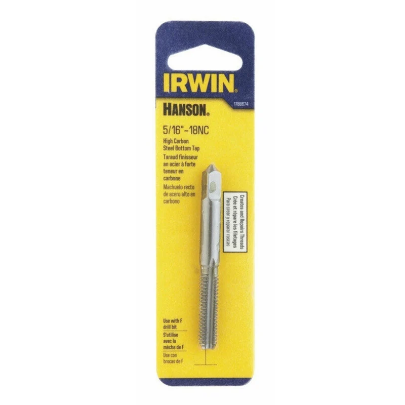 Macho de roscar inferior de acero al carbono de alta calidad SAE de Irwin Hanson, 5/16 pulg., 1 pieza - Oferta de la semana