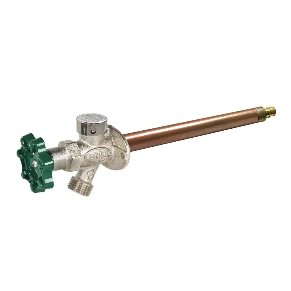Hidrante de pared anticongelante de latón antisifón Prier de 1/2 pulg. PEX de 1 pulg.