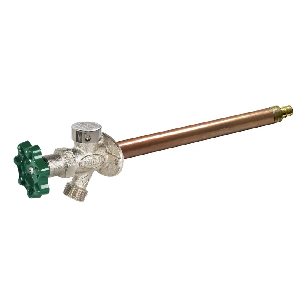 Hidrante de pared anticongelante de latón antisifón Prier de 1/2 pulg. PEX de 1 pulg.