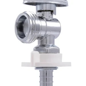 Válvula de cierre angular SharkBite de latón con espiga PEX de 1/2 pulg. y 3/4 pulg. - Oferta de la semana