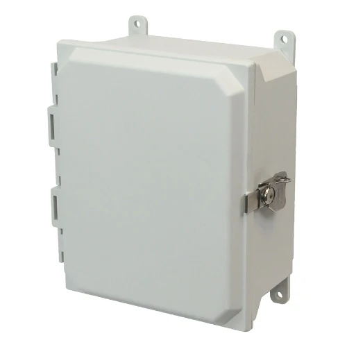 6 Inch Width Lockable Twist Latch Laminado de fibra Enclosure AMU864T