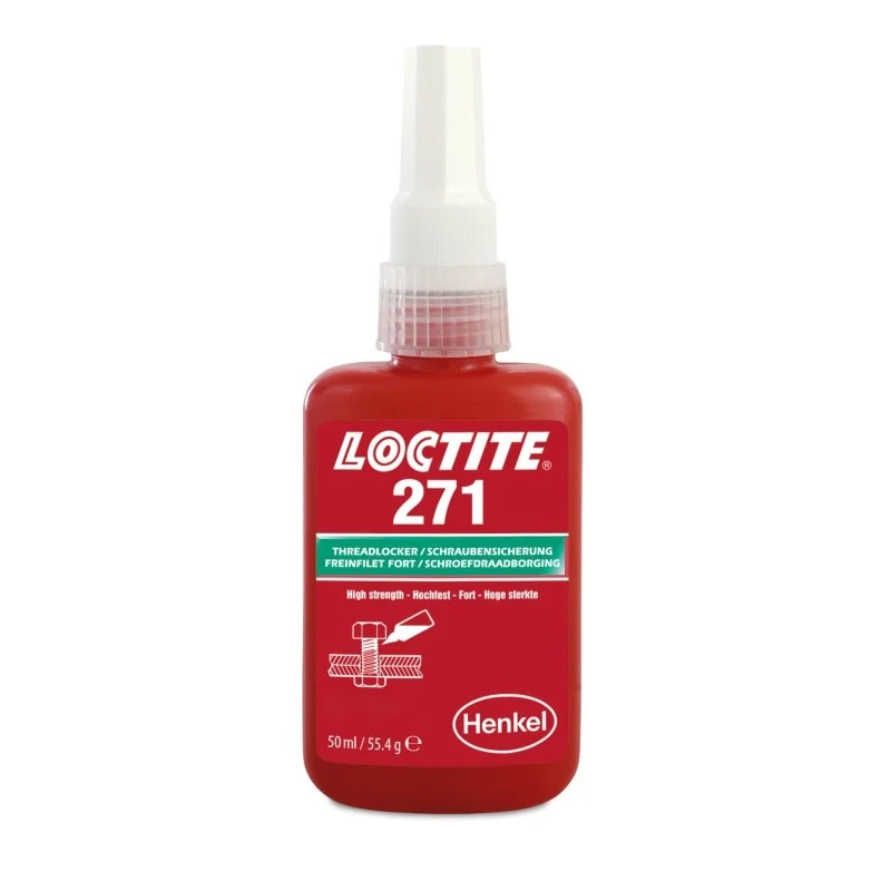 Acero Inoxidable A2 Loctite 271 - 50 ml, Fijador de roscas de alta resistencia