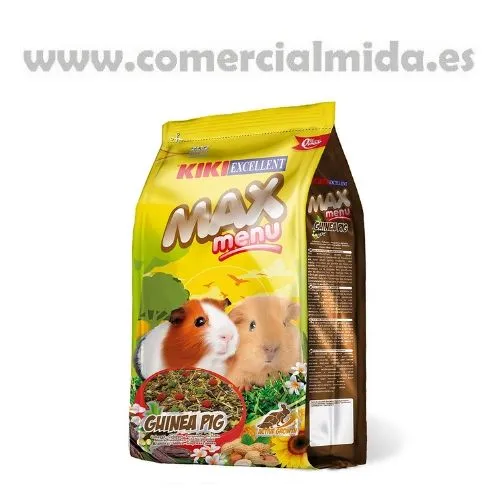 Certificado ISO 9001 Pienso Kiki Excellent MAX MENÚ COBAYAS, alimento integral para cobaya