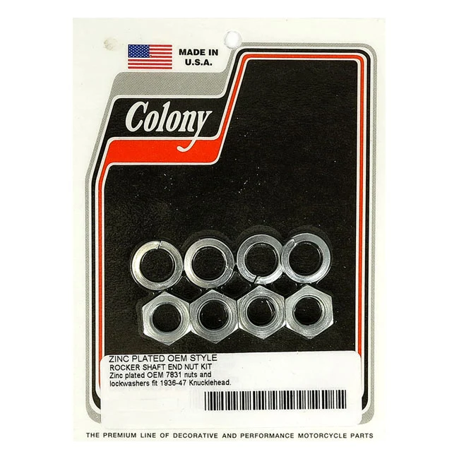 Colony Rocker Shaft End Nut Kit Harley-Davidson