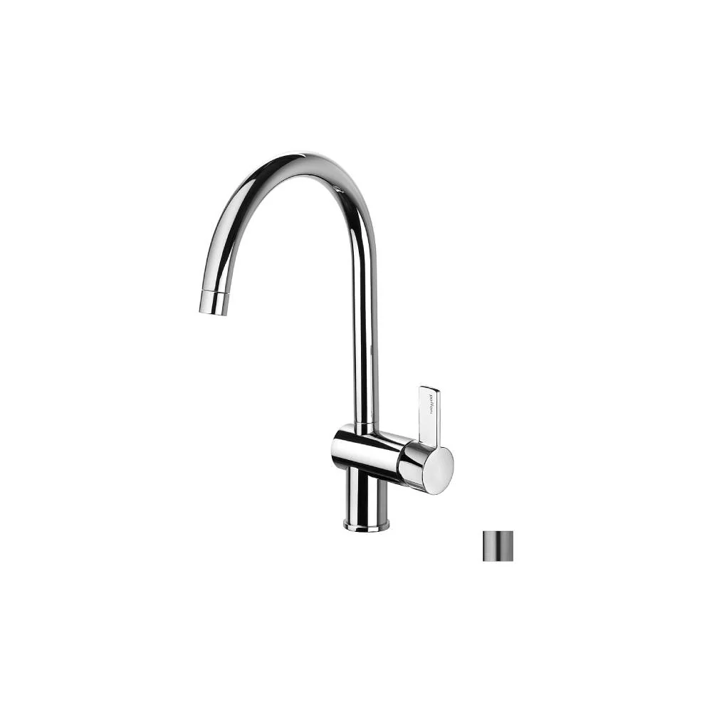 Miscelatore cucina serie Rock modello RO180ST De acero looking Paffoni