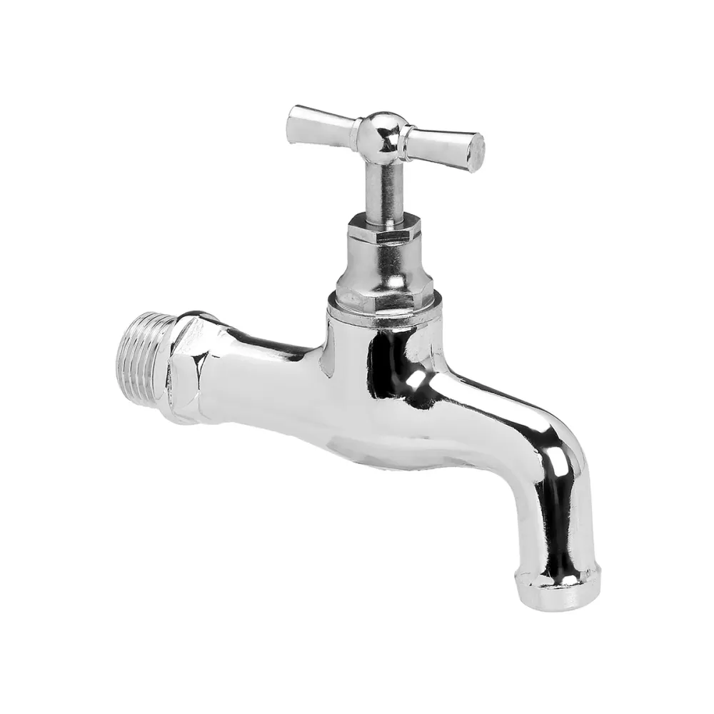 Rubinetto vitone da esterno con attacco 1/2" - Ottone cromato lucido