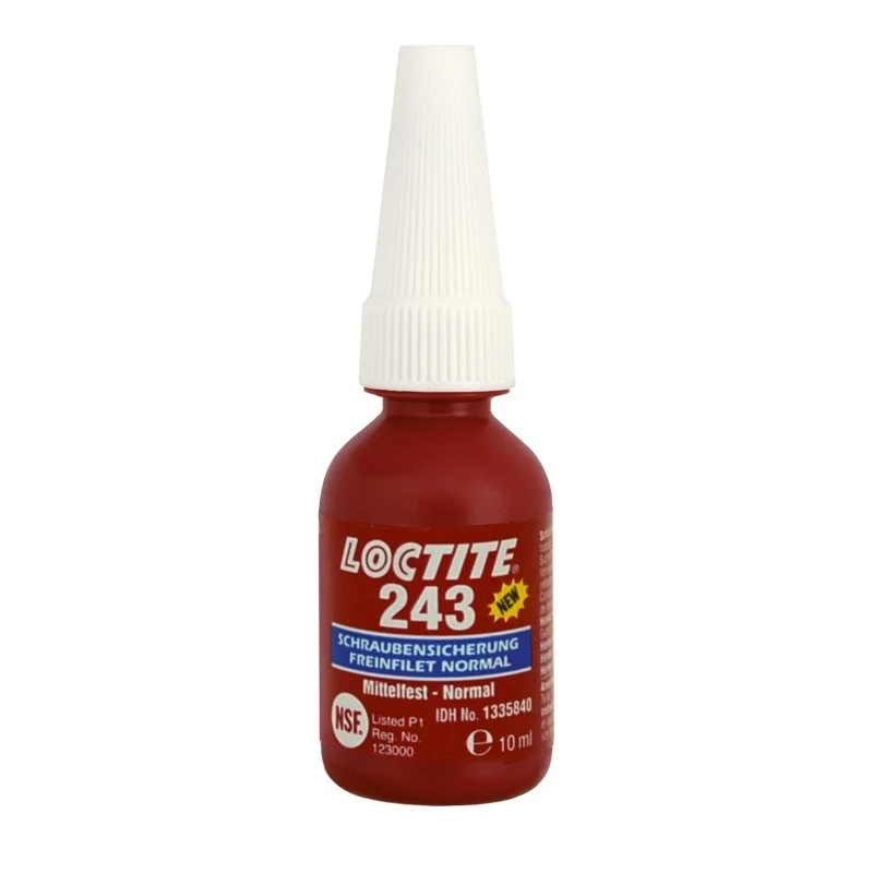 Base Roscada Loctite 243 - 10ml, Fijador de roscas de resistencia media