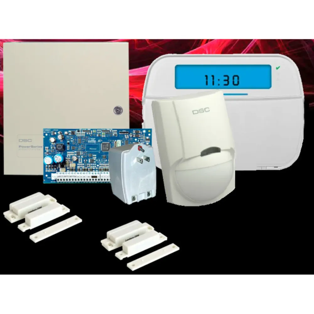 Dsc neo-icon-sb paquete serie neo con panel hs2032 de 8 zonas cableadas
