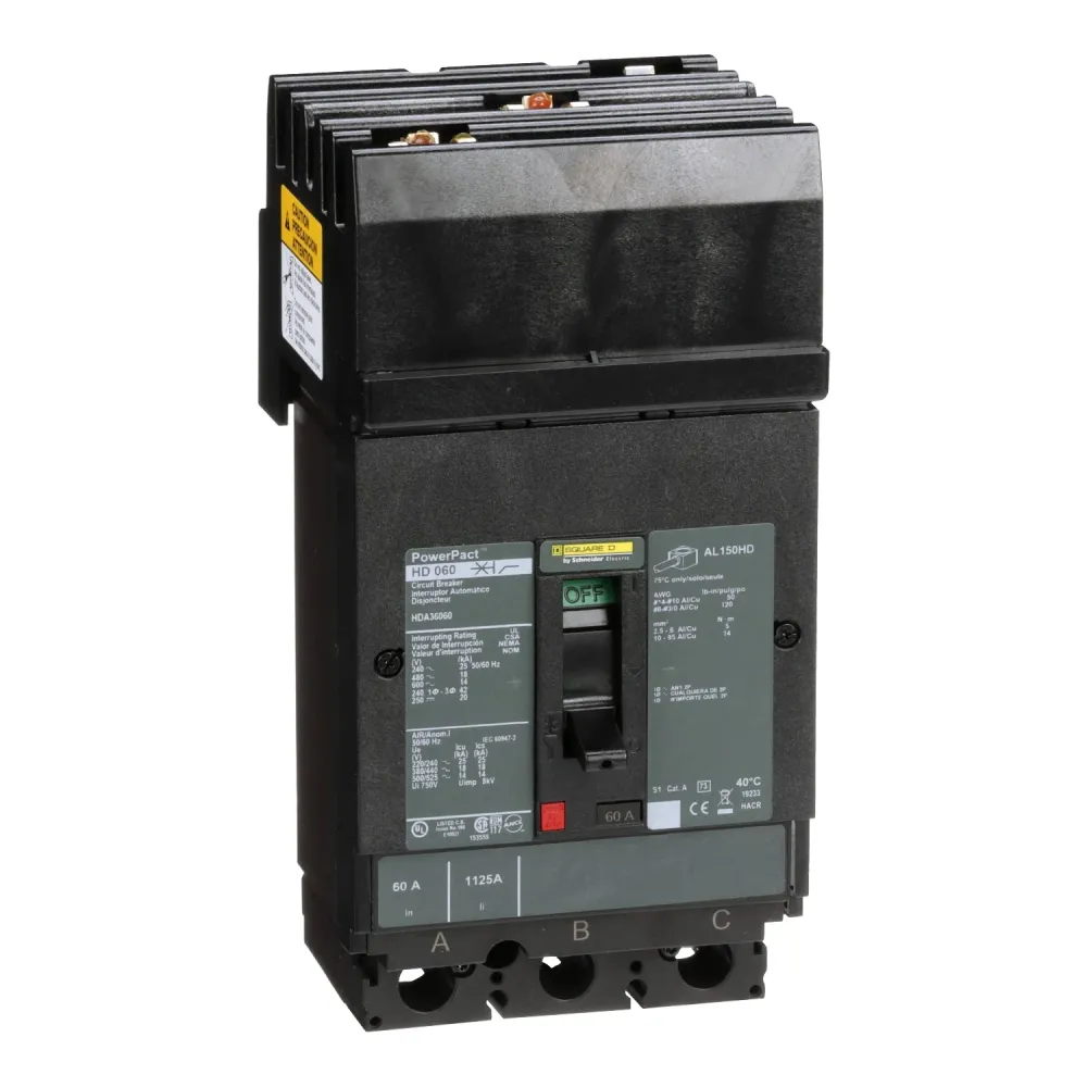 Transductor de Señal INTERRUPTOR TERMOMAGNÉTICO SQUARE D HDA36125.