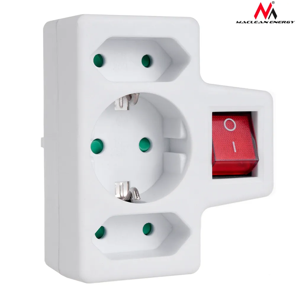 Brida de Sujeción Maclean Energy - enchufes Schuko / Euro - Con o sin interruptor