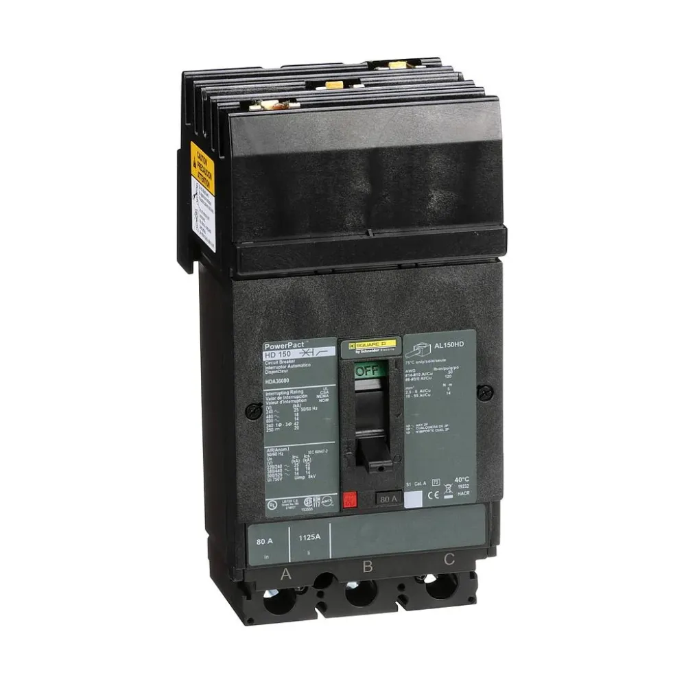 Unión de Compresión Interruptor termomagnetico I-Line 3P 80A marco H - Schneider