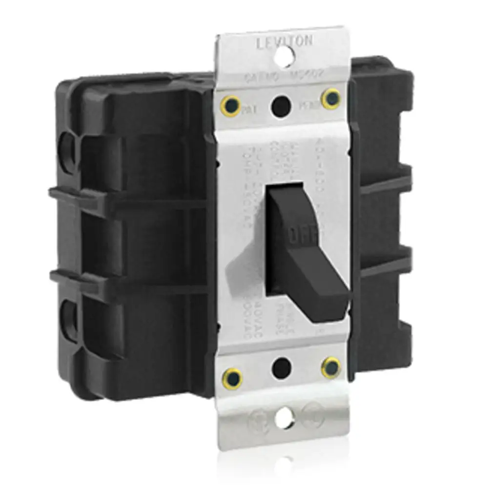 Int. Palanca negro 2h/60a arranque motor gdo. Ind. S/conex. Tierra 10hp/240v. 15Hp/480v. 20Hp/600v. Ms602-bw