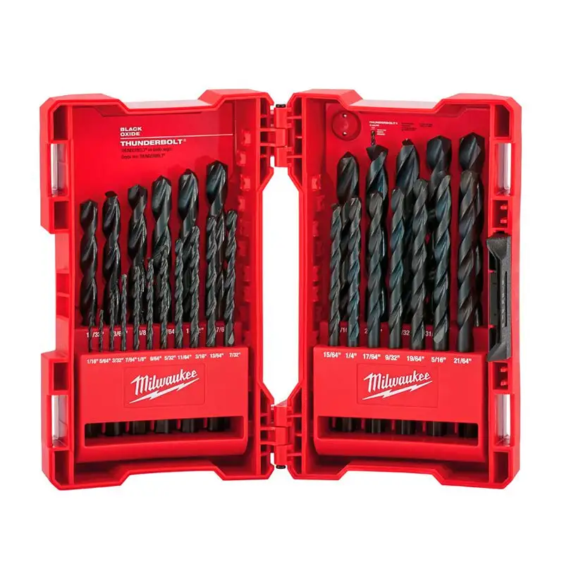 Geometrí de 3 Labios Juego de 29 brocas oxido negro 48 89 2802 milwaukee
