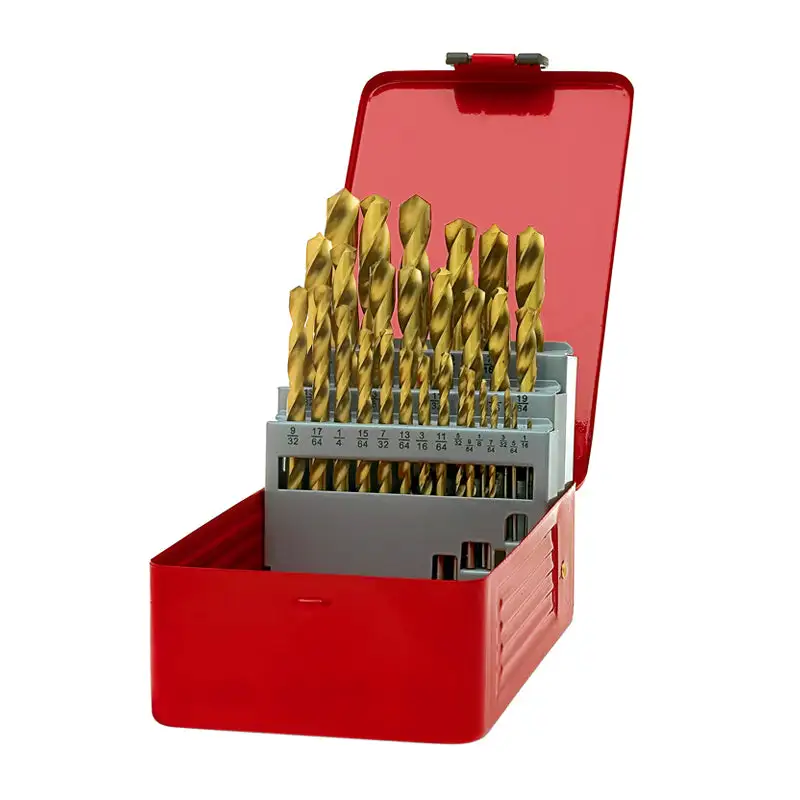 Juego de 29 brocas de acero de alta velocidad de 1/16" x 1/2" cn para Acero Inoxidable