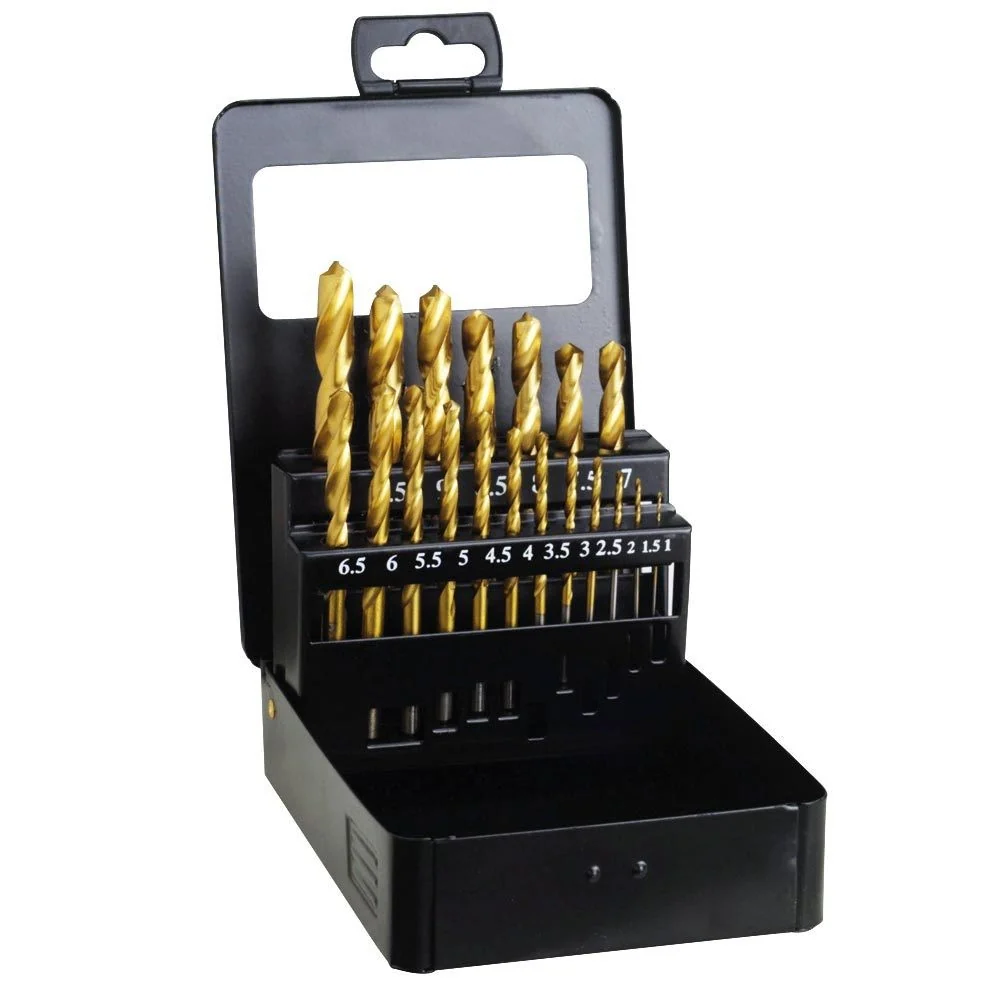 Juego de 19 Piezas de Broca de Titanio Wolfpack de 1 10mm HSS-G | 8% Cobalto