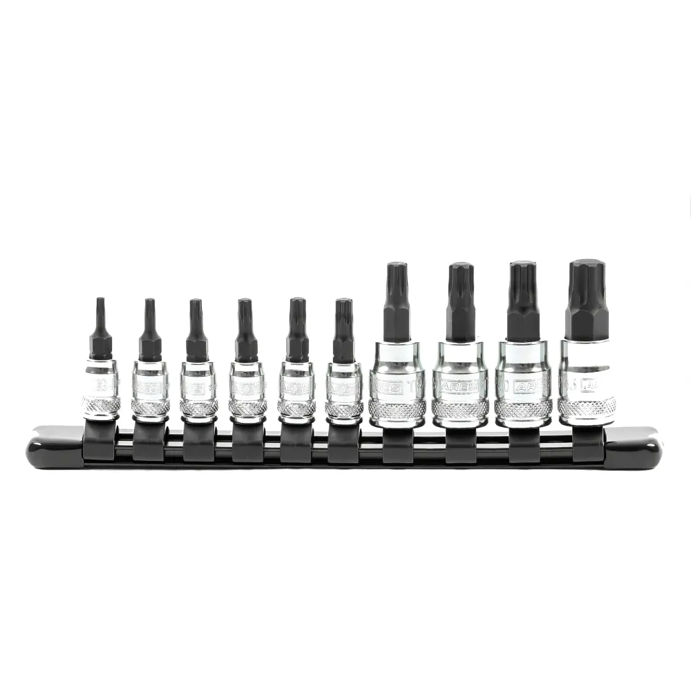 ARES 31041 - Juego de dados con punta Torx Plus de 10 piezas para Cirugí